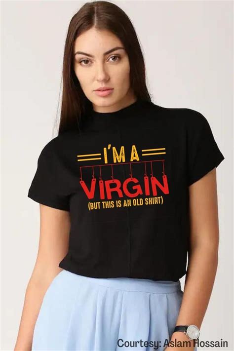 I M A Virgin Funny Tshirts For Women Funny Tshirt Design Funny Tshirt Ideas Women Shirt