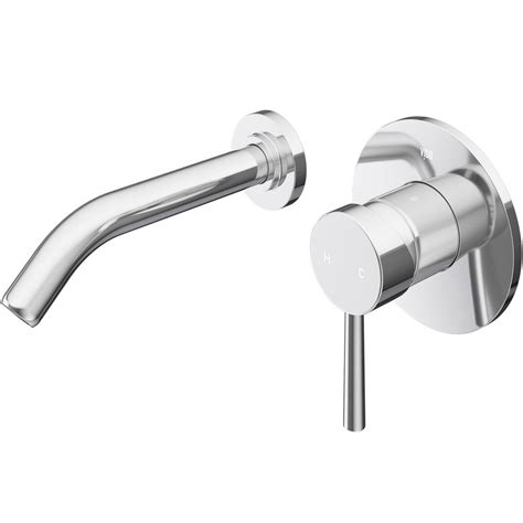 Chrome chrome single lever kitchen taps. VIGO Olus Single Lever Single-Handle Wall-Mount Bathroom ...