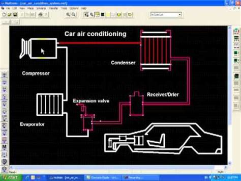 The outside unit of an air conditioning system has metal fins all around the housing. How car air conditioning works - YouTube