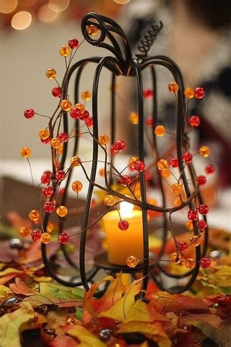 Fall Wedding Centerpieces With Candles