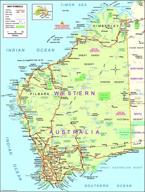 Online Maps Western Australia Map