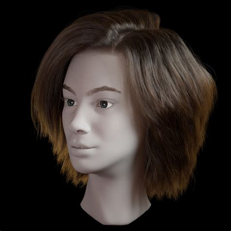 Artstation Female Hairstyle And Simulation With Maya And Xgen