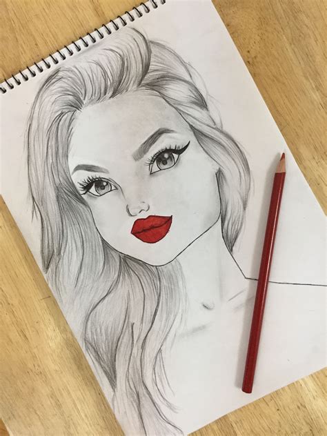 Easy Drawing Girl Portrait