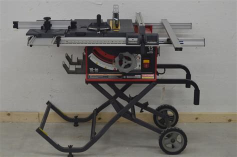 Lot Craftsman Professional 10 Table Saw 15amp Dolley Vgc