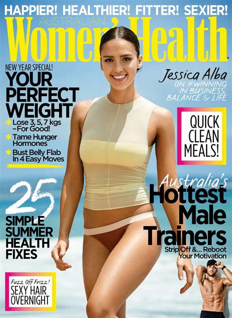 Jessica Alba Womens Health Australia Magazine January Gotceleb