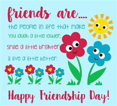 Fun Friendship Flowers. | Happy friendship, Happy friendship day, Free ...