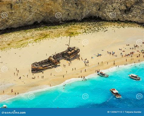 Shipwreck Bay Zakynthos Island Greece Stock Image Image Of Places