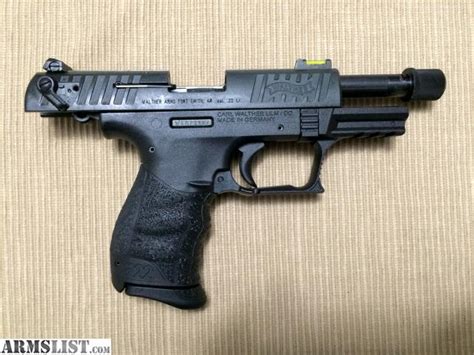 Armslist For Saletrade Walther P22 Threaded Barrel And More