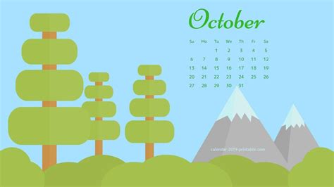 Maybe you would like to learn more about one of these? October 2019 Calendar Wallpapers - Wallpaper Cave