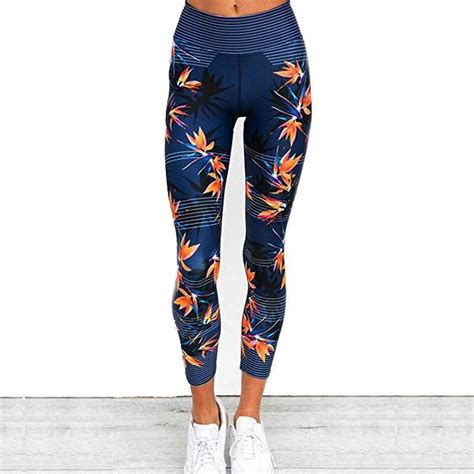 yoga pants women compression leggins exercise outdoor tights fitness running leggings maple leaf
