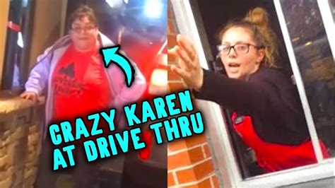 CRAZY KAREN Drive Thru Freakouts Get Caught On Camera YouTube