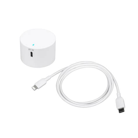 Onn 20w Power Delivery Wall Charging Kit With Lightning To Usb C Cable