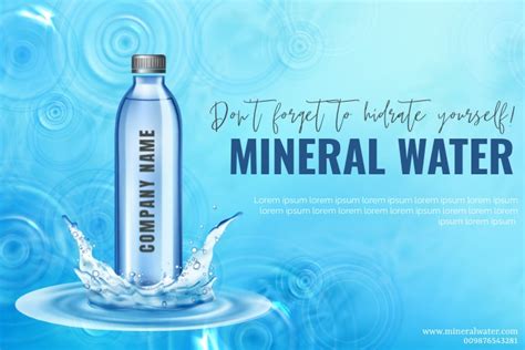 Plantilla De Blue Mountain Water Bottle Label Design Postermywall