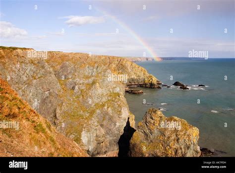 Rainbow Over The Copper Coast Near Bunmahon Co Waterford Ireland