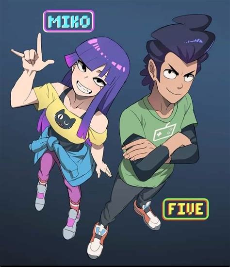 Glitch Techs Miko And Fjve Cartoon Crossovers Cartoon Characters Cartoon Fan Cartoon Art Styles