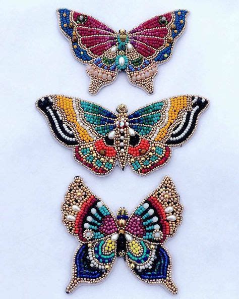 Embroidery Butterfly Bead 34 Ideas For 2019 Bead Embroidery Jewelry