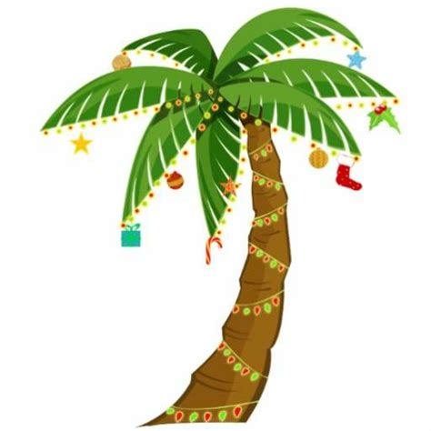 Download High Quality Palm Tree Clipart Christmas Transparent Png