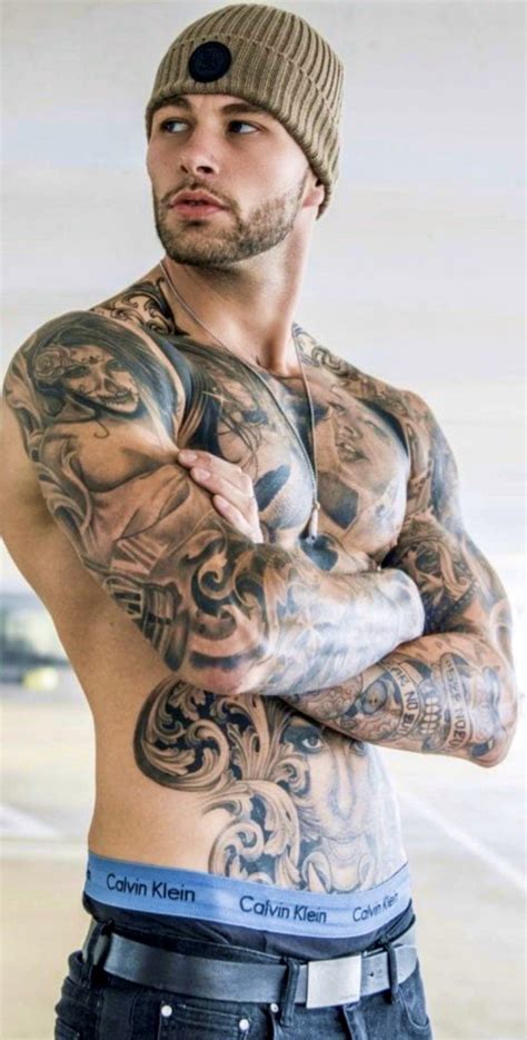 Hot Guys Tattoos Boxer Tattoo Torso Tattoos Chest Tattoo Men Inked