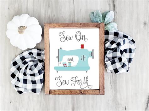 Sew On And Sew Forth Printable Craft Room Sign Sewing Room Etsy Canada