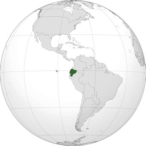 Location Of The Ecuador In The World Map