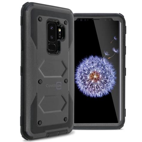You need a phone case that offers both functionality and style. For Samsung Galaxy S9 Plus Hard Case Hybrid Shockproof ...