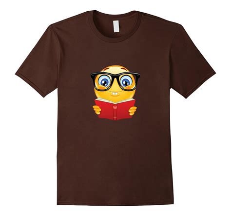 Nerd Bookworm With Glasses Emoji T Shirt Art Artvinatee