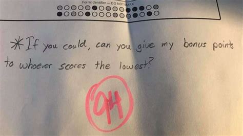 Teacher Shares Students Generous Offer To Give Test Points To