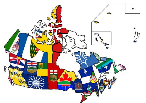 Flag Map Of What Canada Could Have Been If Every Province Idea Was