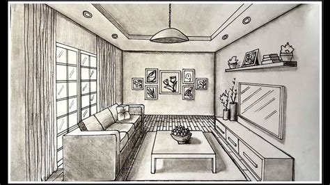 Are you planning to match some furniture for your drawing room? Drawing A Living Room In One Point Perspective drawing a ...