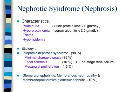 Ppt Nephrotic Syndrome Nephrosis Powerpoint Presentation Free