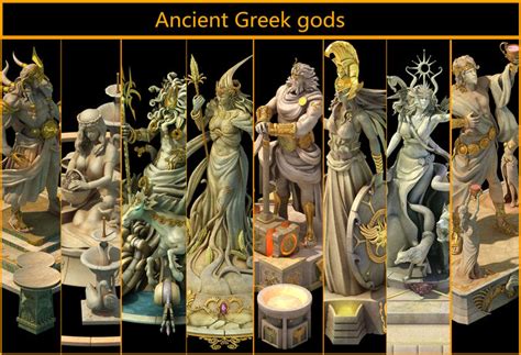 Ancient Greek Gods 3d Cgtrader