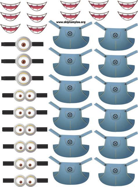 Printable reindeer coloring pages good image free face templates. Free Printable Minion Stickers For Twinkies | Skip To My Lou