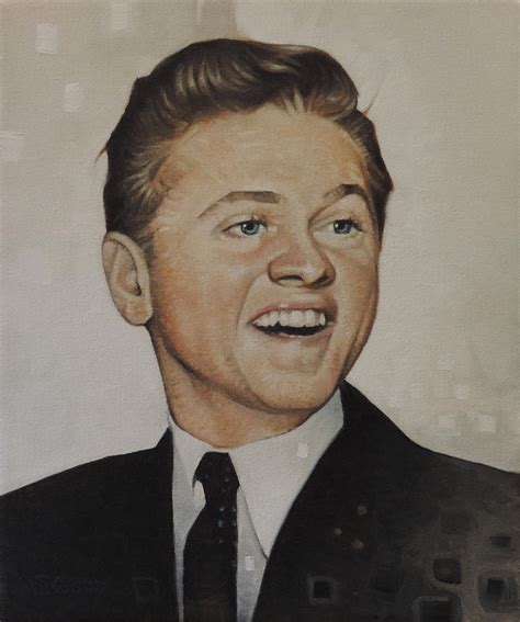 Oil Portrait Of Mickey Rooney Painting By T S Carson Fine Art America