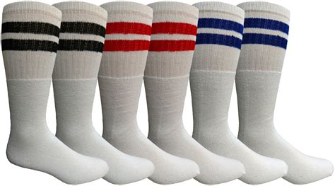 Yacht And Smith Mens Tube Socks Retro Style Anti Microbial Padded Sole