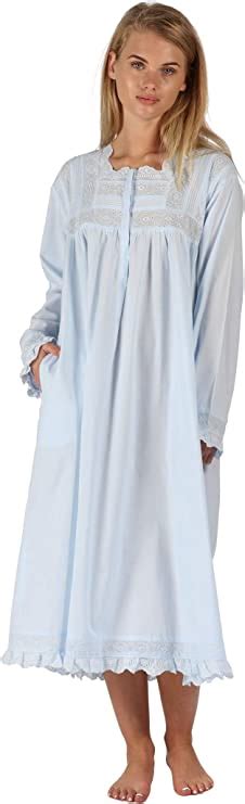 The 1 For U Womens Long Nightgowns Nightgowns For Women Henrietta 100 Cotton Gown At Amazon
