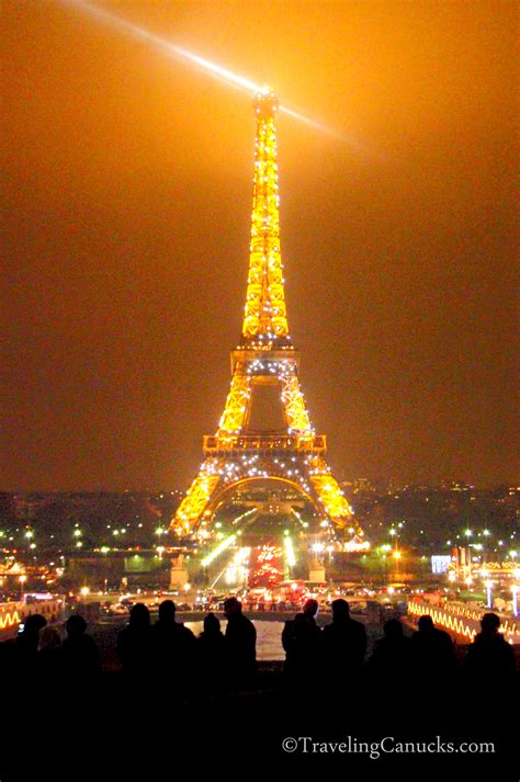 Eiffel Tower France Night Paris Take The Lift To The Highest Point Of