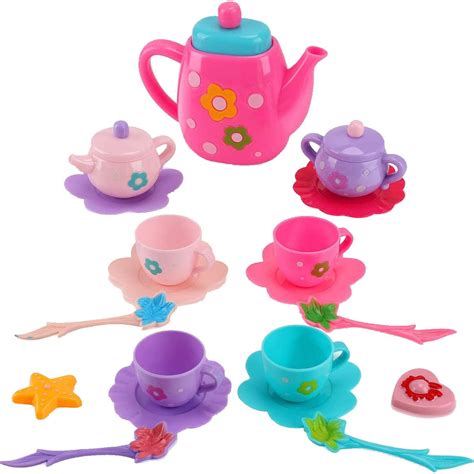 Princess Royal Tea Set Pretend Playset Kids Tea Party Play Food