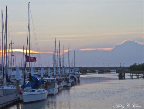 The Sunset In Charleston Sc At The Harborage At Ashley Cline