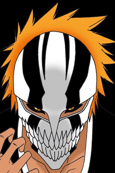 An Anime Character With Orange Hair And White Teeth Holding His Hand
