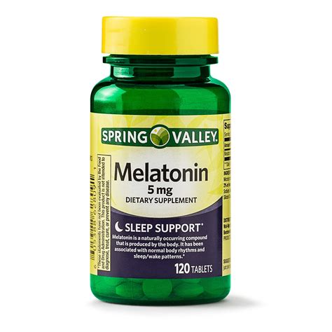 Spring Valley Melatonin Tablets 5 Mg 120 Ct Walmart Walmart