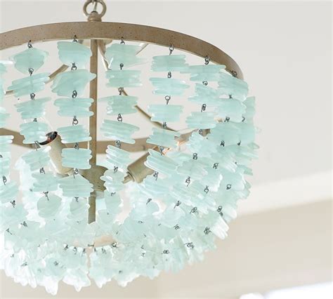 Enya Sea Glass Chandelier Everything Turquoise