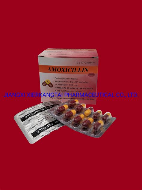 Amoxicillin Capsule 500mg 250mg Gmp Certificated China Amoxicillin