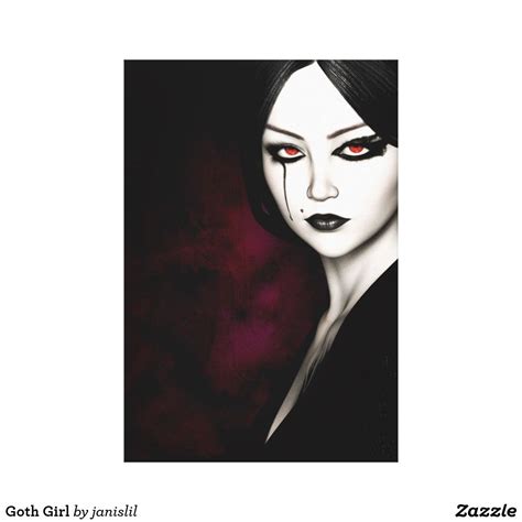 Goth Girl Canvas Print