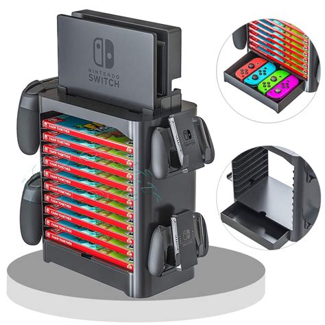 Nintendos Switch Console Accessories Case Storage Stand NS Game CD Disc Joycon Pro Controller