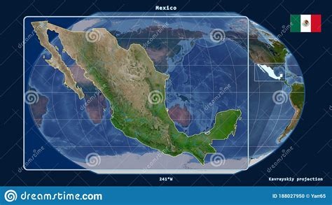 Mexico Satellite Kavrayskiy Left Stock Illustration Illustration