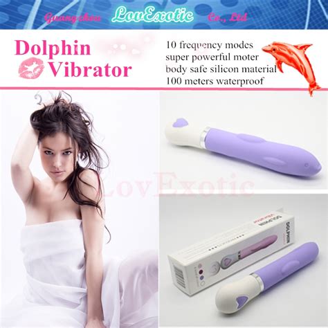 Dolphin 10 Mode Super Powerful Silicone Vibrator 100 Meters Waterproof G Spot Stimulator For