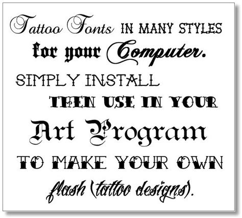 Tattoo Sexy The Most Creative Tattoo Fonts