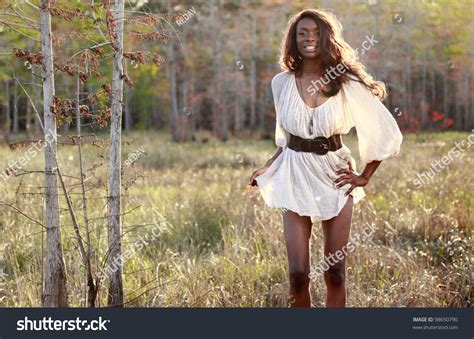 Sexy African American In The Woods Stock Photo Shutterstock