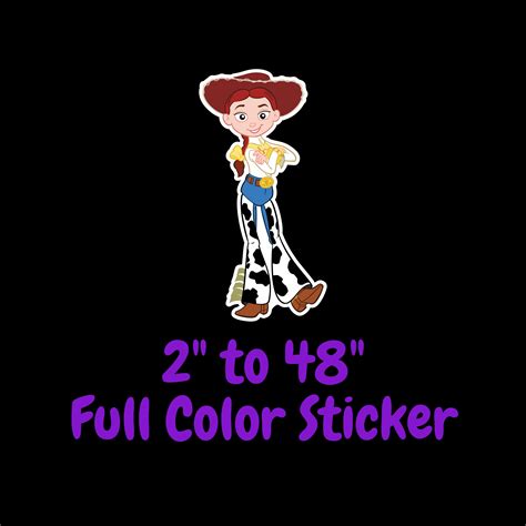 Toy Story Jessie Full Color Vinyl Sticker Hydroflask Decal Etsy