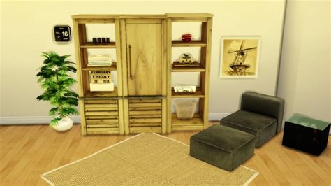 Полки Anye Shelves By Leo Sims Мебель для Sims 4 Каталог файлов